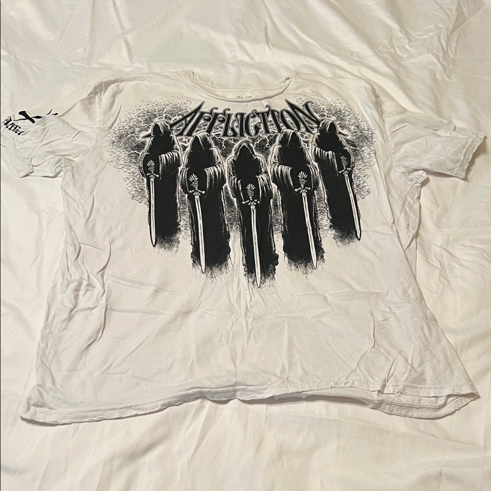 Affliction Black and White Reaper T-Shirt